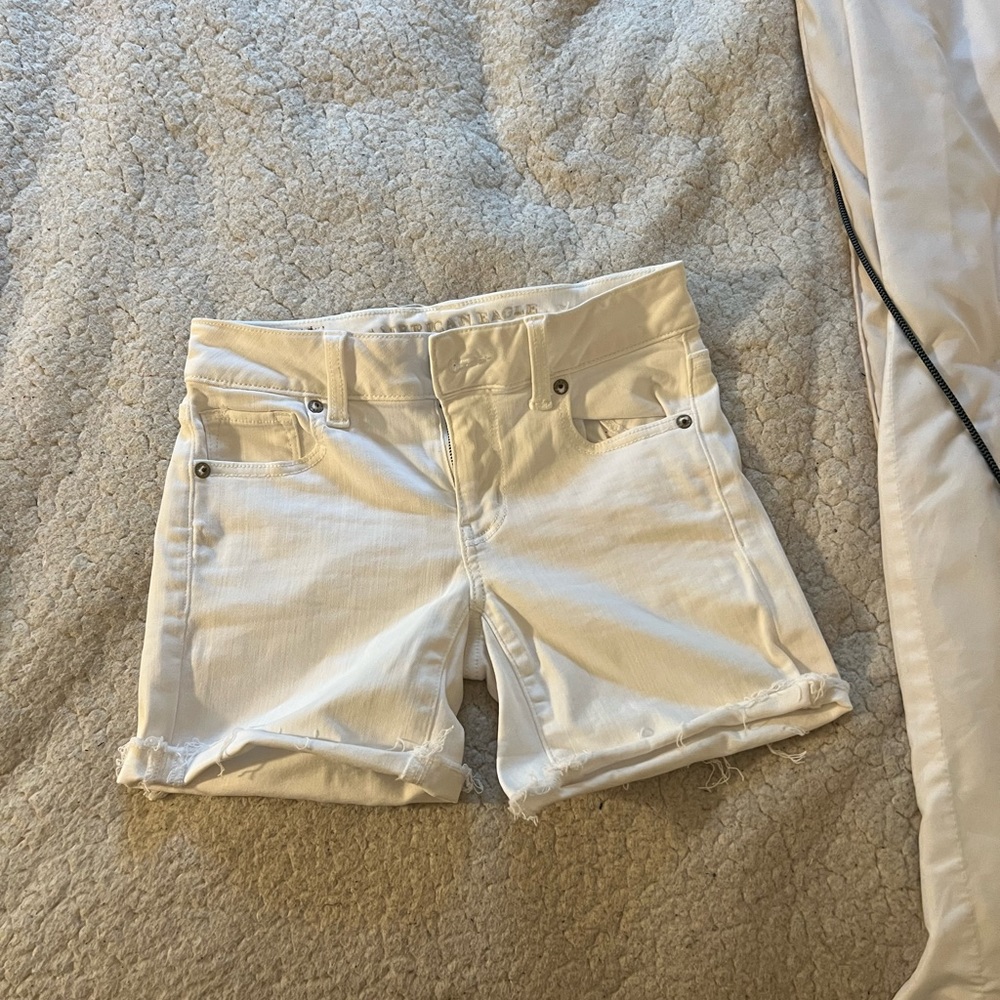 White American Eagle Jean Shorts